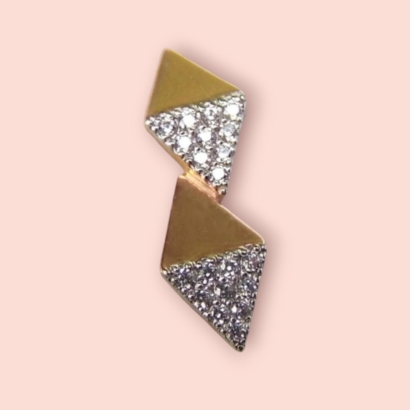 Rose Gold with Stones Modern Pendant - Picture 1 of 4